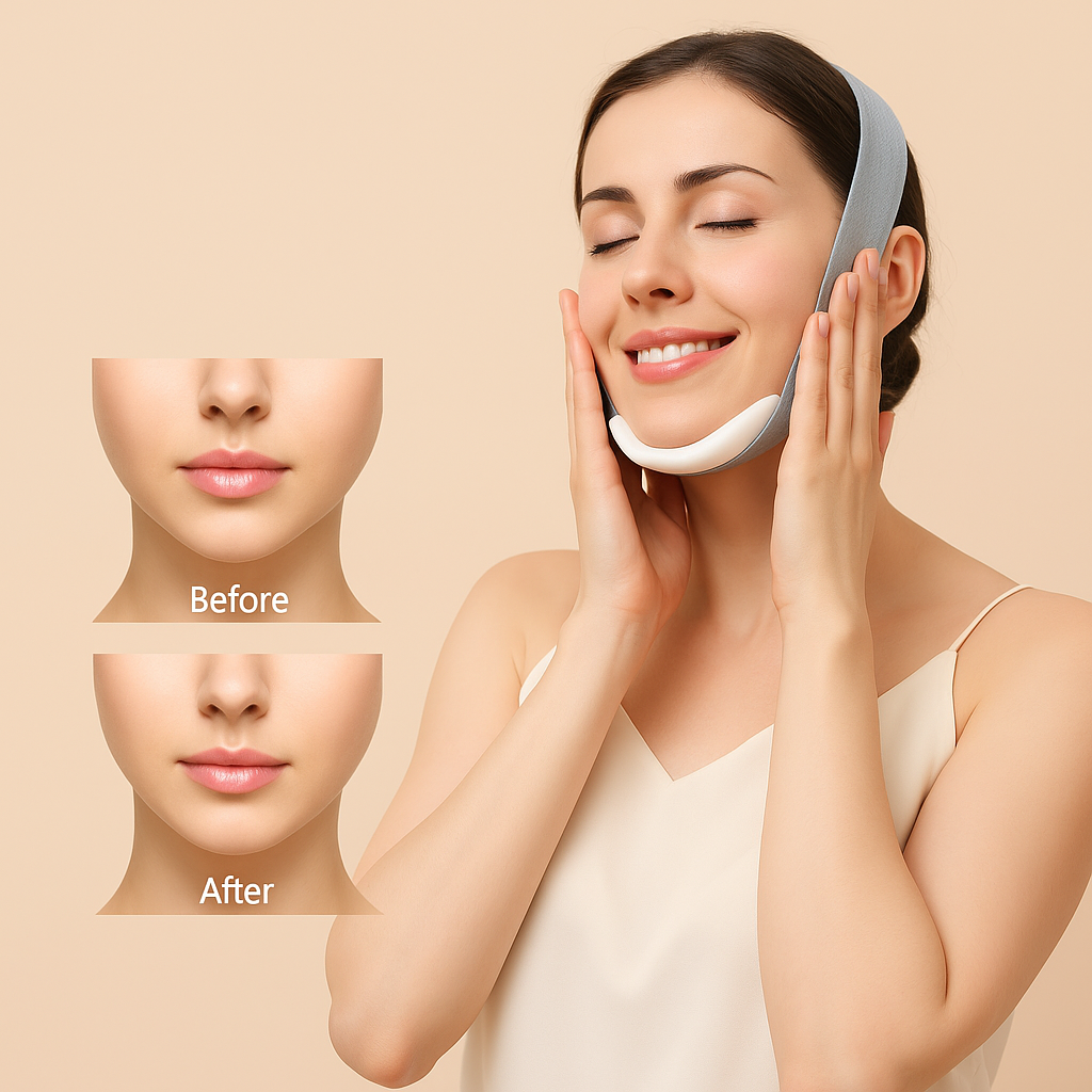 GlowLift™ Double Chin Definer – EMS V‑Line Face‑Lifting & Slimming Belt